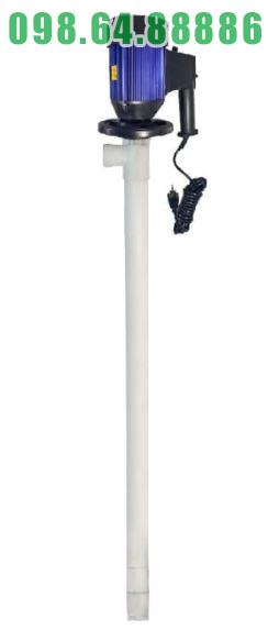 Bơm chiết hóa chất từ phuy 200L, ống PTFE chịu nhiệt model JDT-600W